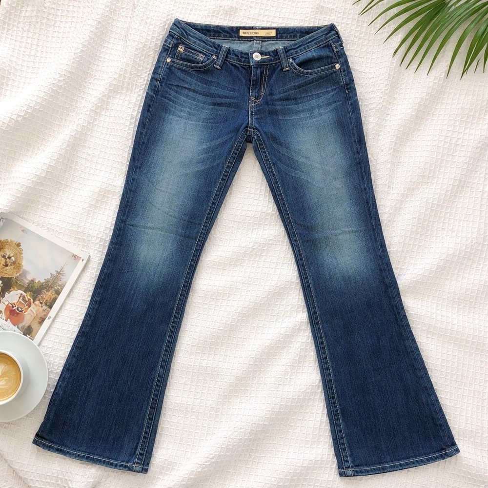 Big Star Dark Blue Wide Leg Jeans